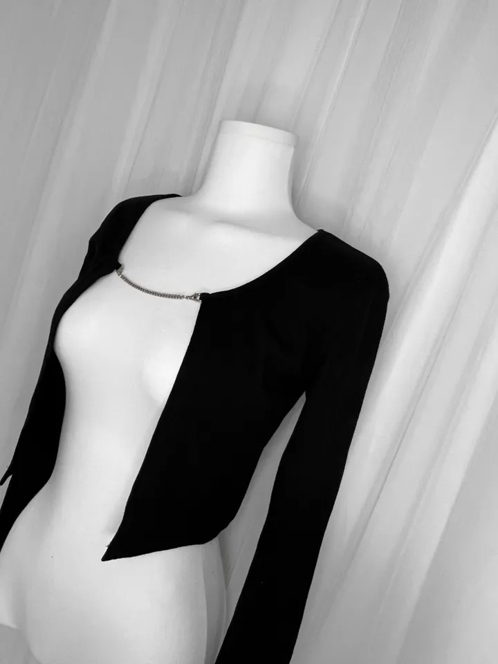 🚀당일발송🚀 chain cardigan / 유니크 체인 크롭 골지 끈 골지 볼레로 가디건 여름볼레로 여름가디건 크롭볼레로 크롭가디건 여름가디건 여름볼레로 상세 이미지 25