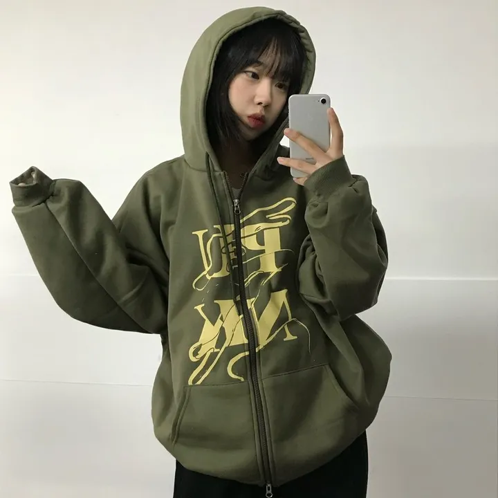 (기모선택/국내)Punk Two way Hooded zip-up - 3color 상세 이미지 17