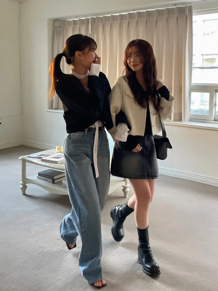 원스 워싱 데님 미니 스커트 상세 이미지 14