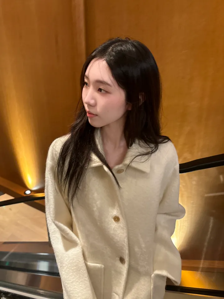 얼리버드 세일!![3COLOR/알파카8 모헤어12] 버터 모헤어 하프 핸드메이드코트 상세 이미지 15
