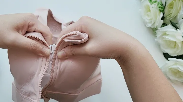 🔥3만장돌파 & 당일출고🔥 앞지퍼 편한 일체형패드 스포츠 브라 필미업 포미브라 상세 이미지 10