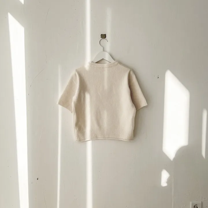 [워머SET/재진행‍🔥] 러블리 보들 울 핸드 워머 니트 세트 루즈핏 트임 반팔 니트티 라운드넥 토시 니트투피스 상세 이미지 88