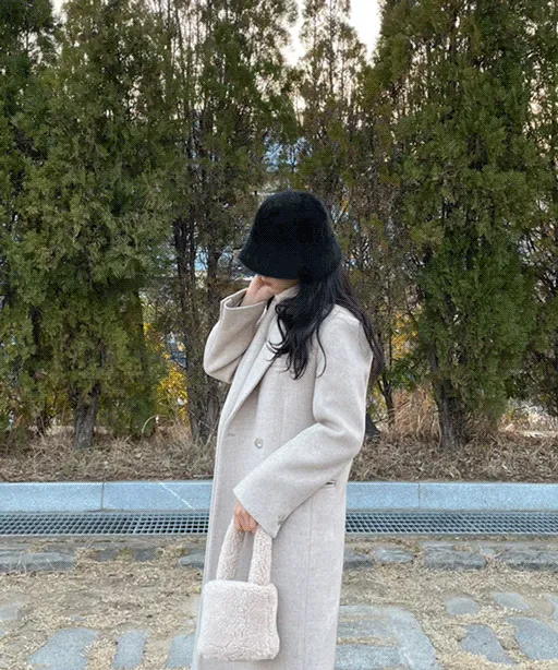 [당일출고/작은얼굴]앙고라 모헤어 숏털 버킷햇 벙거지 라운드 비니 원마일룩 모자