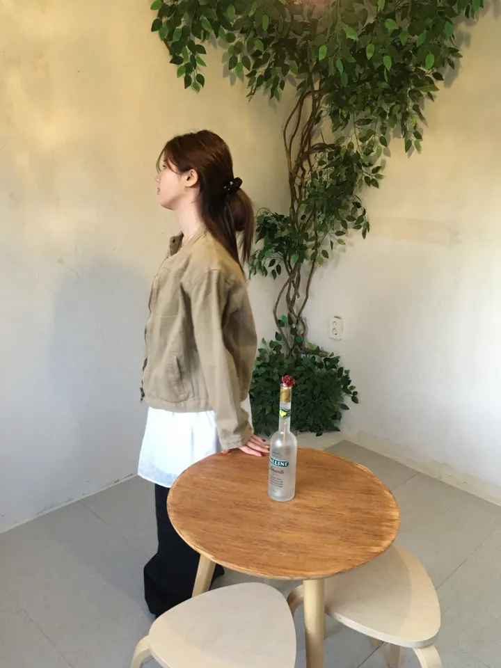 [봄신상💐](2colors/주문폭주🎉/투웨이) 빈티지 블루종 코튼 면 라이더 점퍼 자켓 jk 상세 이미지 43