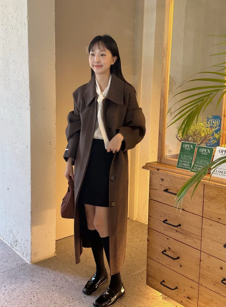 💗겨울신상/핸드메이드🛒💗 히든 핸드메이드 롱코트 (4color) 상세 이미지 5