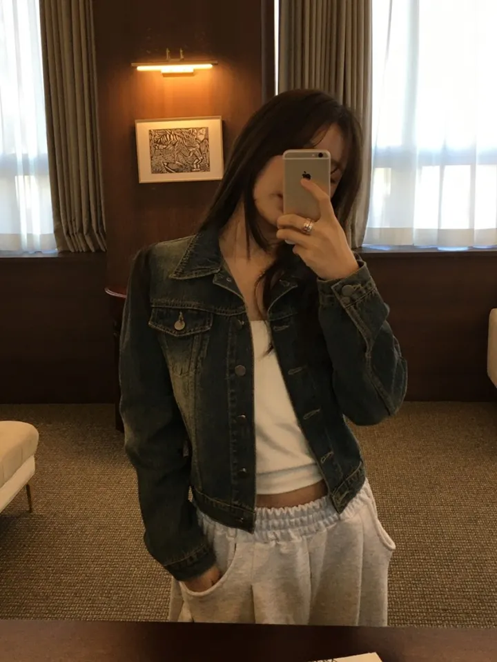 사장님소장)런던빈티지 데님자켓 중청,진청/s [청자켓/자켓추천/청청패션/코디추천/데일리/캐주얼/가을코디/대학생/직장인/y2k] 상세 이미지 22