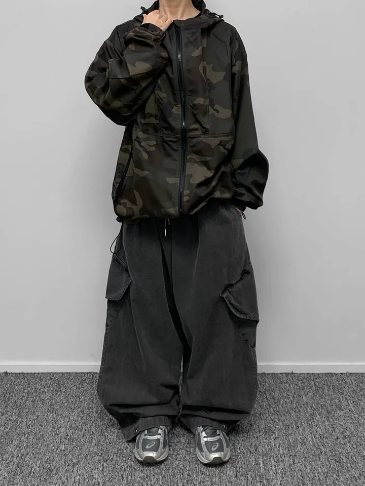[🖤unisex] 카모 윈드 브레이커 상세 이미지 10