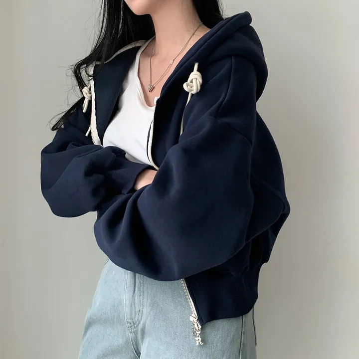 [완전인기✨/백염컬러 당일출고!] 자체제작 크치Made 꿈에 나온 핏, 투웨이 양기모 크롭 후드집업 ver 아우터 자켓 - zipup 상세 이미지 147