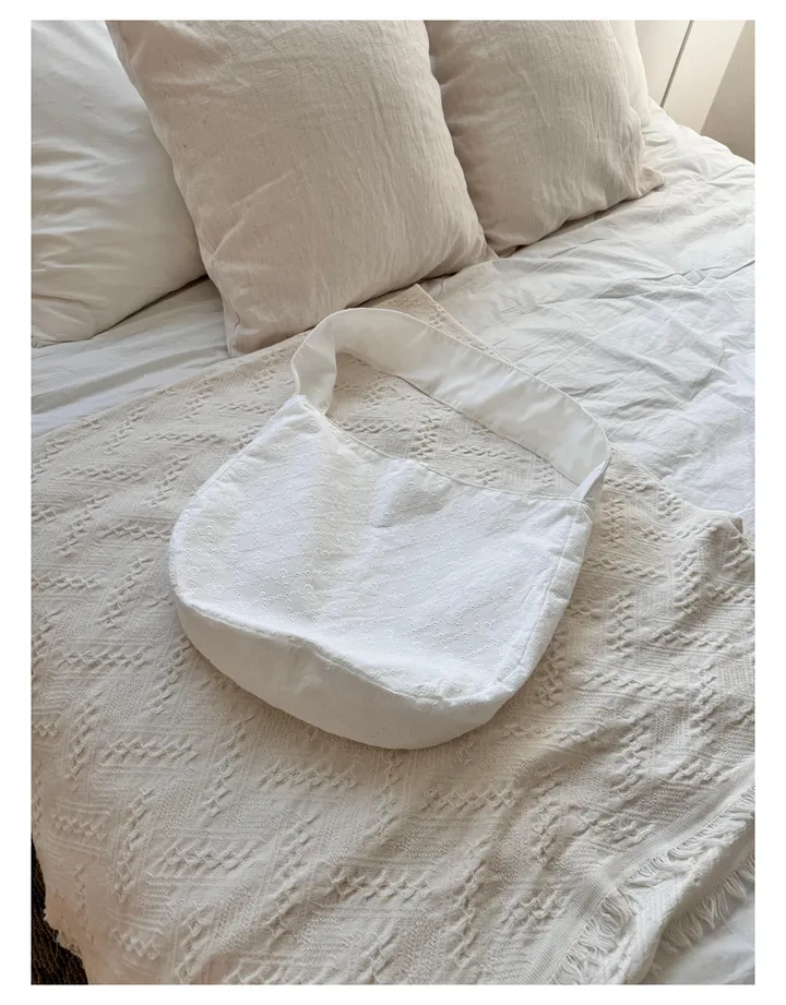 (최저가💖) 리본 레이스 보부상백 숄더백 자수 에코백 상세 이미지 9
