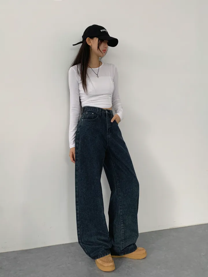 (숏,기본,롱/~XL)[사계절 인생데님,후기극찬🖤6color*사계절,스탠다드핏! 워싱 하이웨스트 데일리데님팬츠] 로키워싱스탠다드데님 상세 이미지 45
