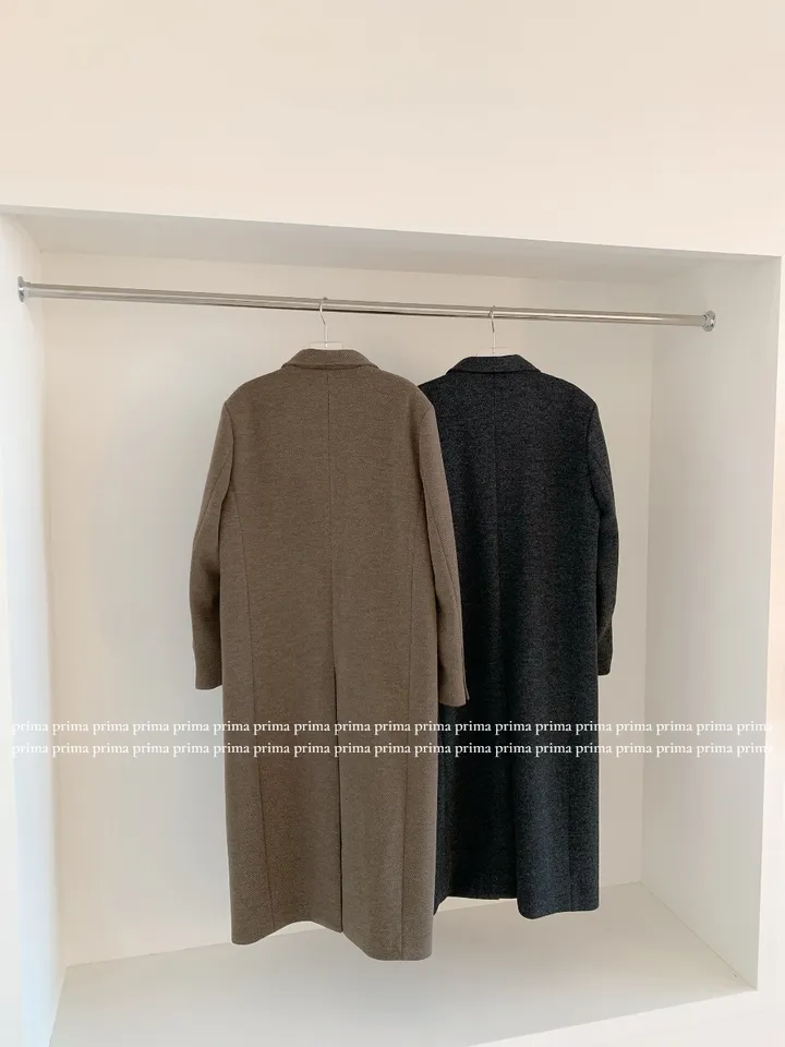 [울50] 헤링본 울 롱코트 (2colors) 상세 이미지 55