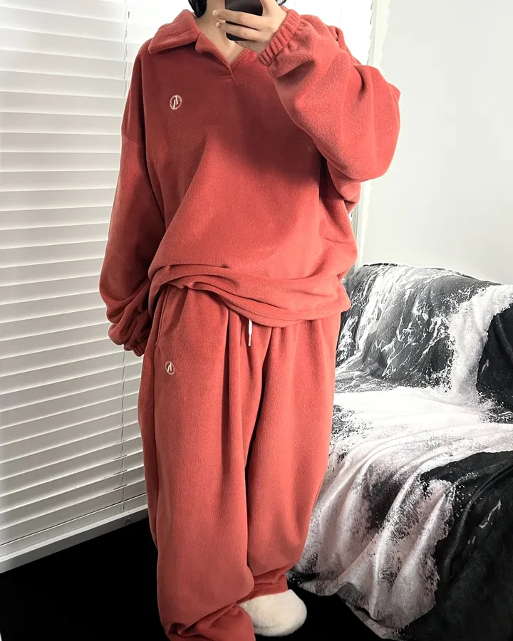 [주문폭주🔥1800장돌파🙏🏻]제로 후리스 롱와이드 팬츠👖[6color/세트가능][후리스팬츠/롱팬츠/트레이닝/후리스/와이드팬츠/츄리닝] 상세 이미지 52