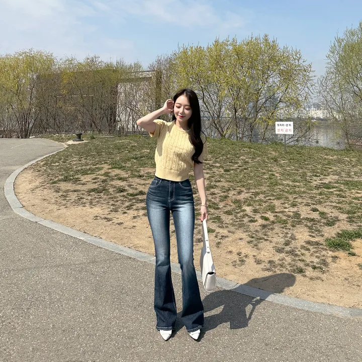 [자체제작/허리쏘옥/히든밴딩/기본,롱ver] -3kg 몸매 보정 워싱 롱 부츠컷 데님 청바지 롱팬츠 상세 이미지 65