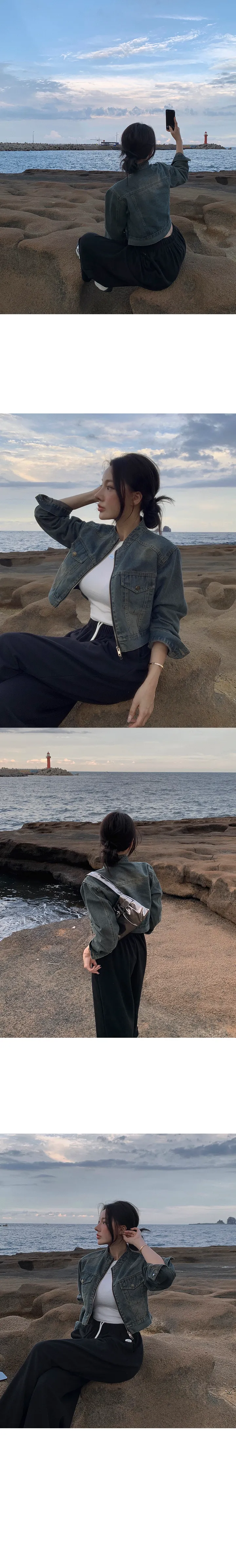 [뉴컬러추가]우븐 차이나 워싱 데님자켓 상세 이미지 7