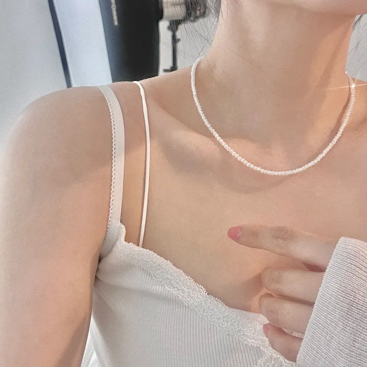 *made* 사계절 만능 레이어드 론델 비즈 목걸이 (2size 13color) 상세 이미지 27