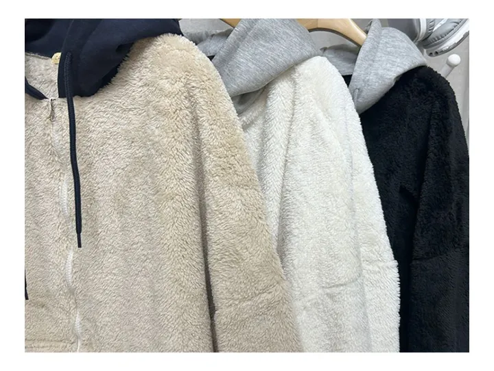[당일배송][양털/뽀글이]후드 플리스 투웨이 겨울 따뜻한 데일리 점퍼 3color 묶음할인중 상세 이미지 90