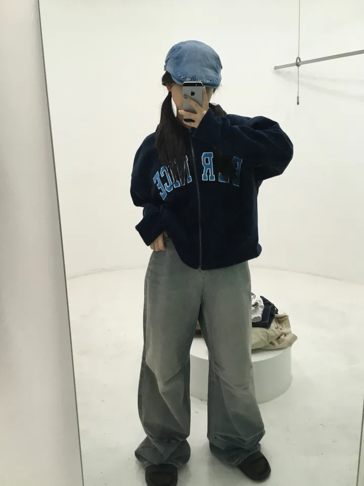 자수 후리스 후드집업 상세 이미지 20