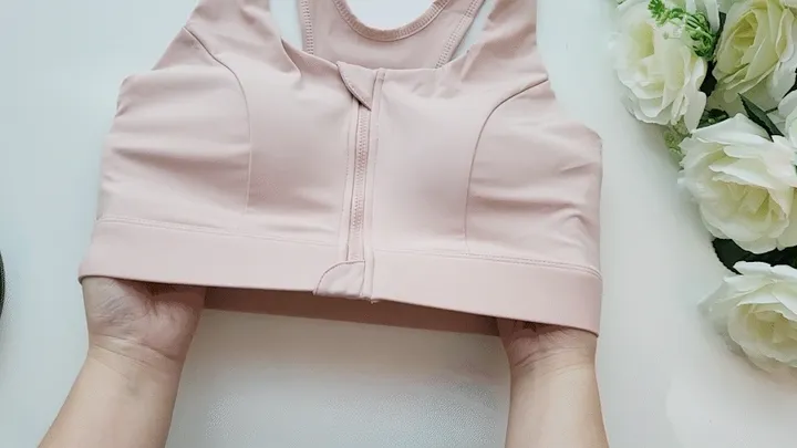 🔥3만장돌파 & 당일출고🔥 앞지퍼 편한 일체형패드 스포츠 브라 필미업 포미브라 상세 이미지 13
