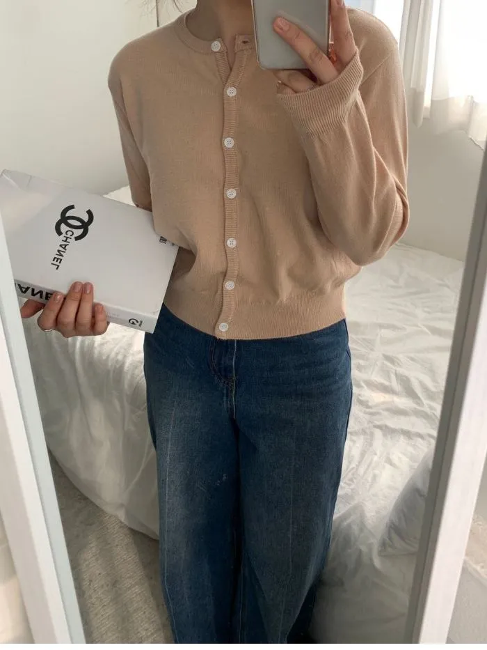 [주문폭주!][봄신상/데일리템/최저가] 아렌 베이직 라운드 가디건 (10color) 상세 이미지 57