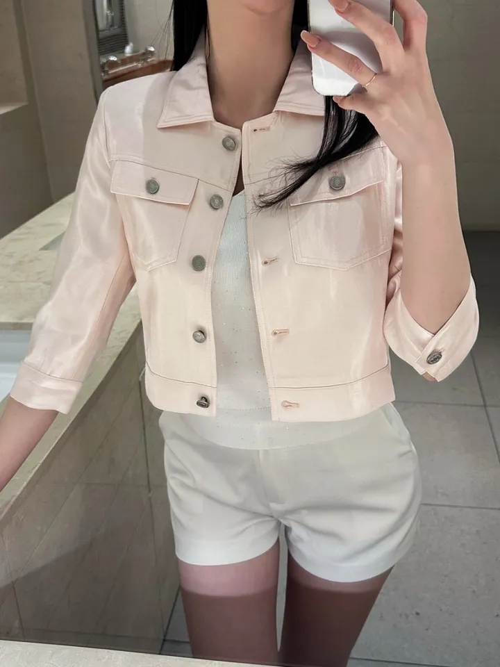 [ 선주문할인 ] 렉스 카라 글로시 펄 자켓 (3color) / 하이퀄리티 / ss 봄 & 썸머자켓 상세 이미지 4