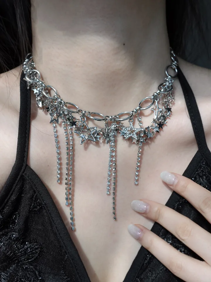 star chain necklace | 별 스타 큐빅 체인 목걸이 상세 이미지 20
