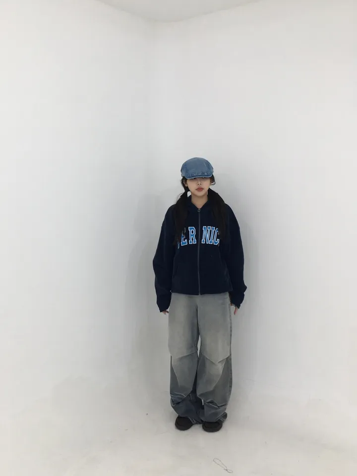 자수 후리스 후드집업 상세 이미지 28