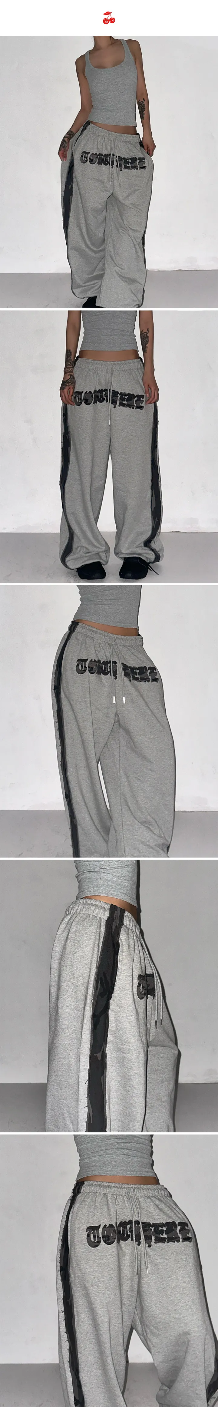 Camo Lettering Training Pants (2C) 상세 이미지 13
