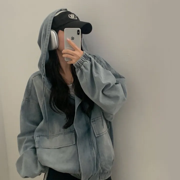 [단독!2가지버전💫/투웨이!] 데님 밴딩후드 투웨이 크롭,루즈핏 야상점퍼/집업 - 2color 상세 이미지 40
