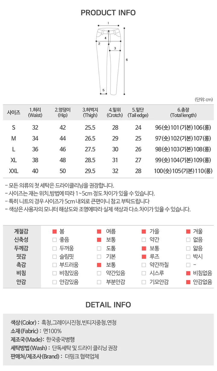 3일할인[2XL까지!/숏,기본,롱/핏조절O] 르반 하웨스트 절개 스티치 워싱 와이드 데님 팬츠 (4color) 상세 이미지 11