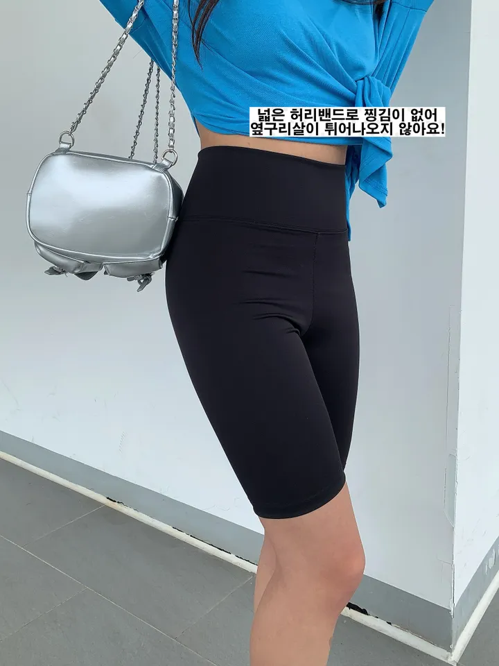 (옆구리찡김X/Y존부각X/운동복가능) 매끄니 5부 레깅스 상세 이미지 14