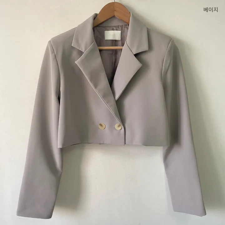 핏보장 수트 셋업 ( 크롭 자켓 롱 부츠컷 하이웨스트 슬랙스 팬츠 투피스 set 세트 하객룩 졸업식 ) 상세 이미지 33