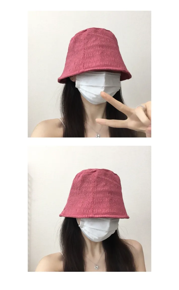 [추가할인/당일출고] 보라빛 주름 벙거지 - 고퀄리티 빅사이즈 연예인핏 데일리 봄 여름 가을 신상 버킷햇 여자 상세 이미지 22