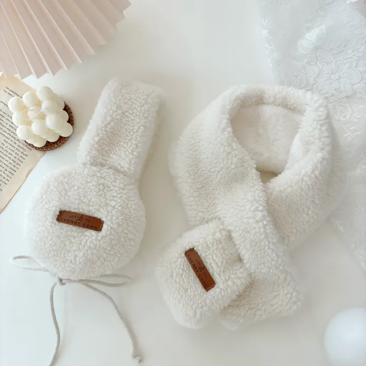 얼굴작아보여요🐑자체제작 스키장 모자 썰매장 양면착용 3컬러 귀도리 목도리 세트 머플러 귀마개 빅사이즈 겨울 포근 몽글몽글/ 상세 이미지 20