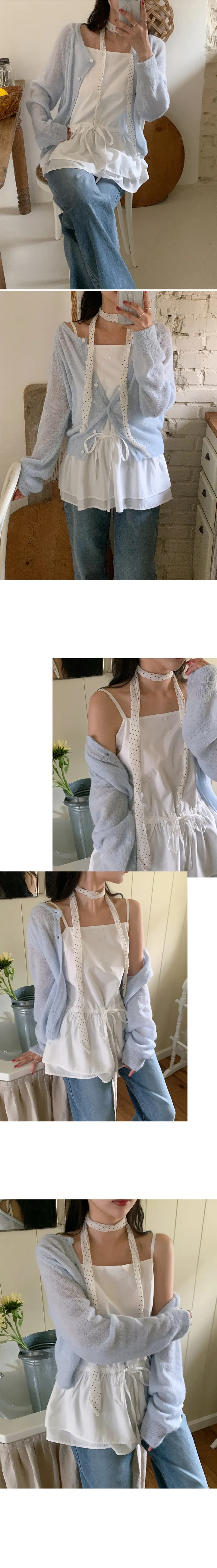당일/봄가디건🌸 [here you] 퍼지 모헤어 cardigan - 5color (벚꽃룩/울가디건/모헤어니트/나들이룩/봄니트) 상세 이미지 22