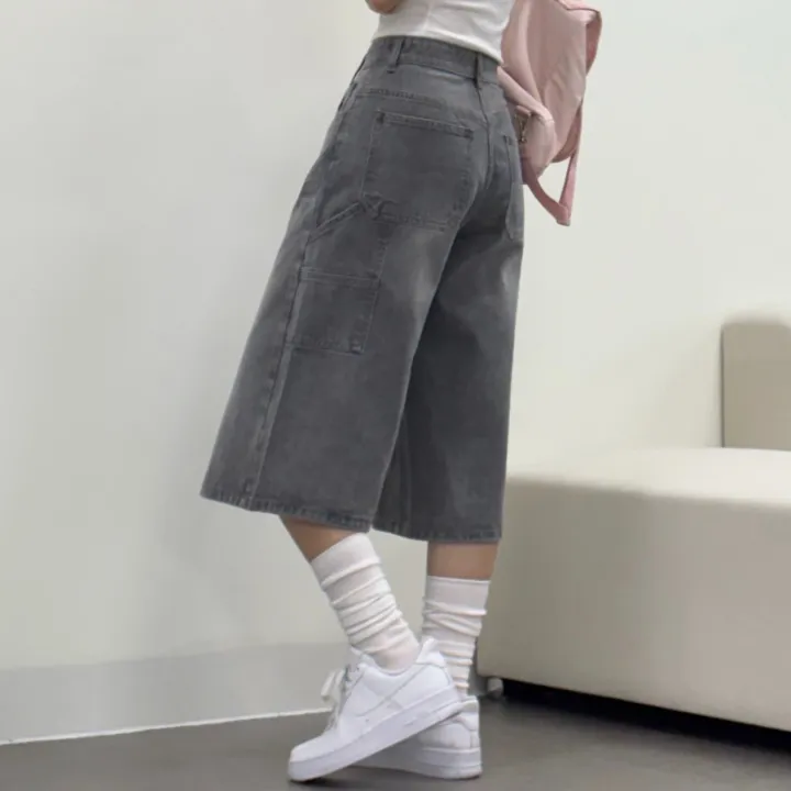 [카펜더버뮤다🐰/숏&롱/~2XL] 아일렛 카펜더 5부 7부 버뮤다 데님 숏팬츠 여름반바지 기장선택 남녀공용 하체커버 빅사이즈 (5Col) 상세 이미지 13