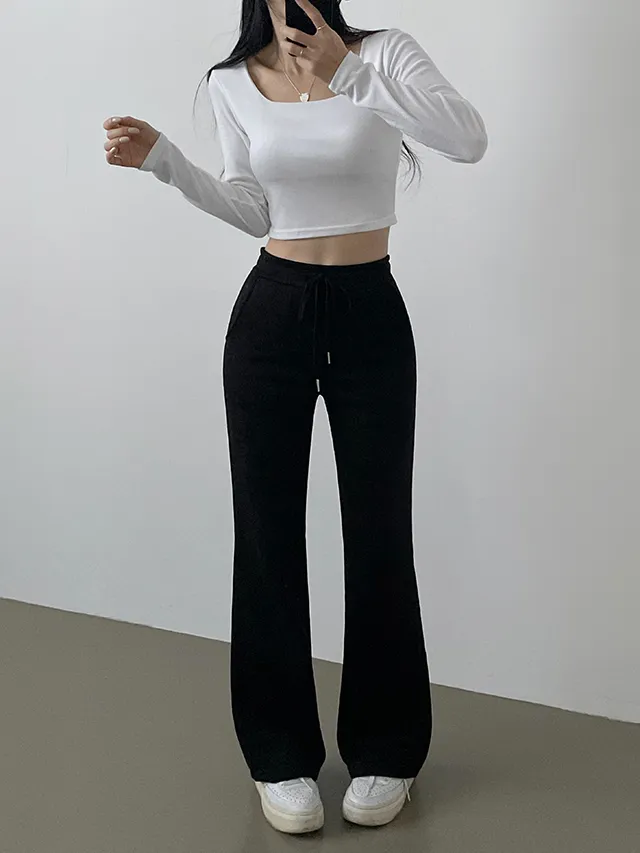 [일반+기모VER/-3kg핏] 볼륨업 밴딩 부츠컷 트레이닝바지 8color 상세 이미지 22