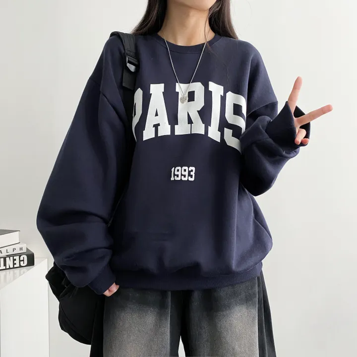 ⭐ 봄버전! [데일리!/묶음할인] 오버핏 파리스 빅레터링 맨투맨 3color 상세 이미지 39