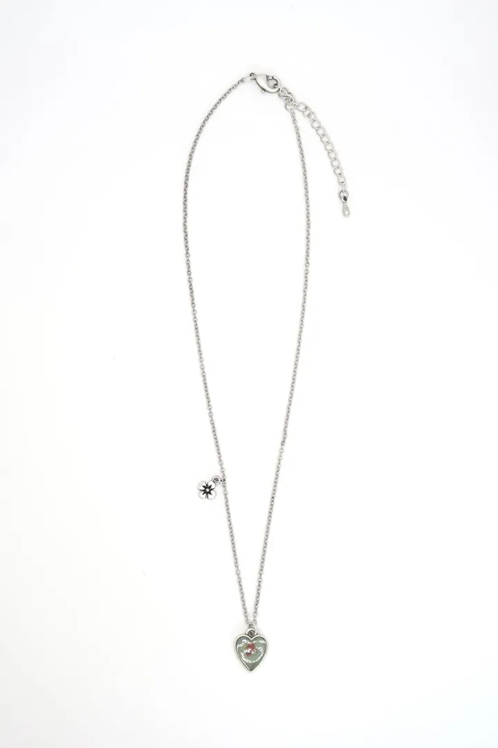 vintage flower heart (mint) 상세 이미지 5