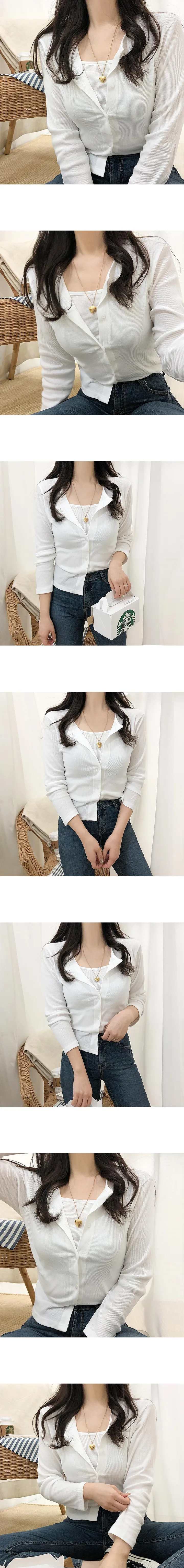 [당일출고/나시세트] 여리핏 골지 나시 가디건set 5color 상세 이미지 4