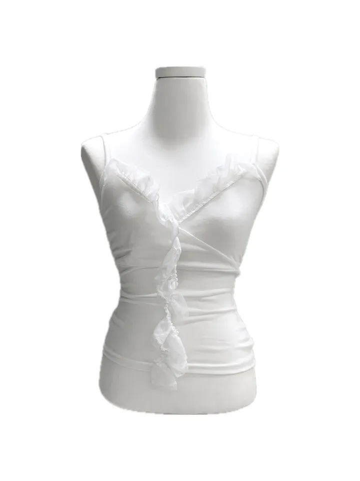 [*feminine🤍] 로제 레이스 랩 나시 lace sv - 3 color 상세 이미지 60