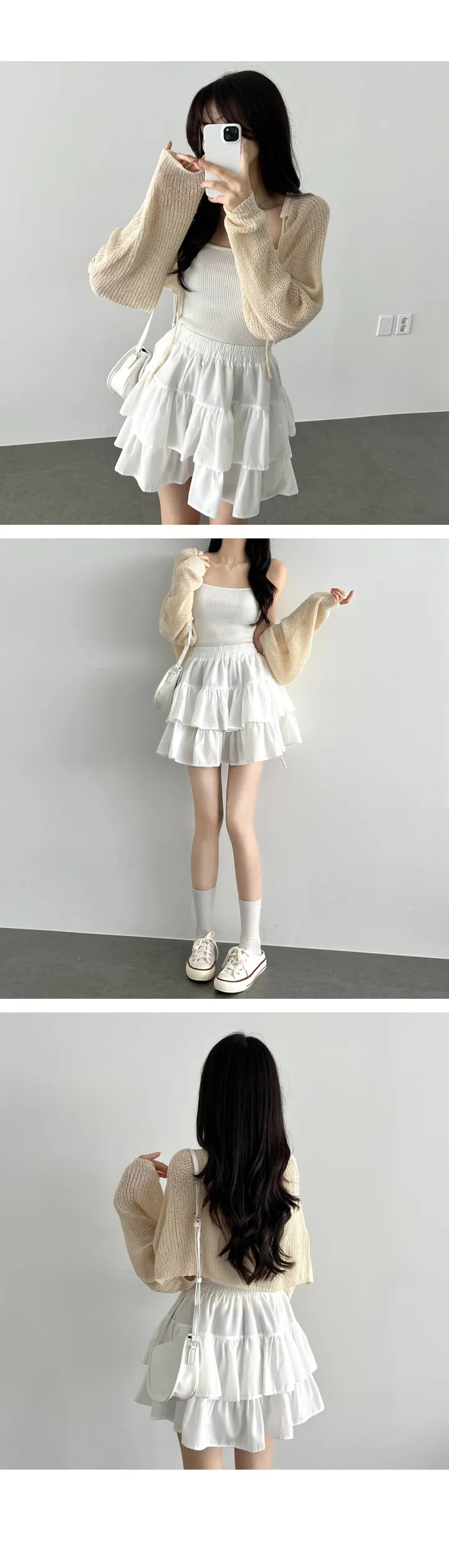 국내제작🧡퀄리티보장[살탐방지/16만장돌파!] 가격 실화!?💛왕박시 리본 크롭 볼레로 벌룬 니트 가디건 - 9color 상세 이미지 13