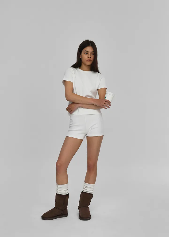 [1만장판매] [B-BASIC] 스탠다드 라운드 반팔티 (2SIZE) [데일리 기본티 무지 기본 상의 반소매 자체제작] 상세 이미지 12