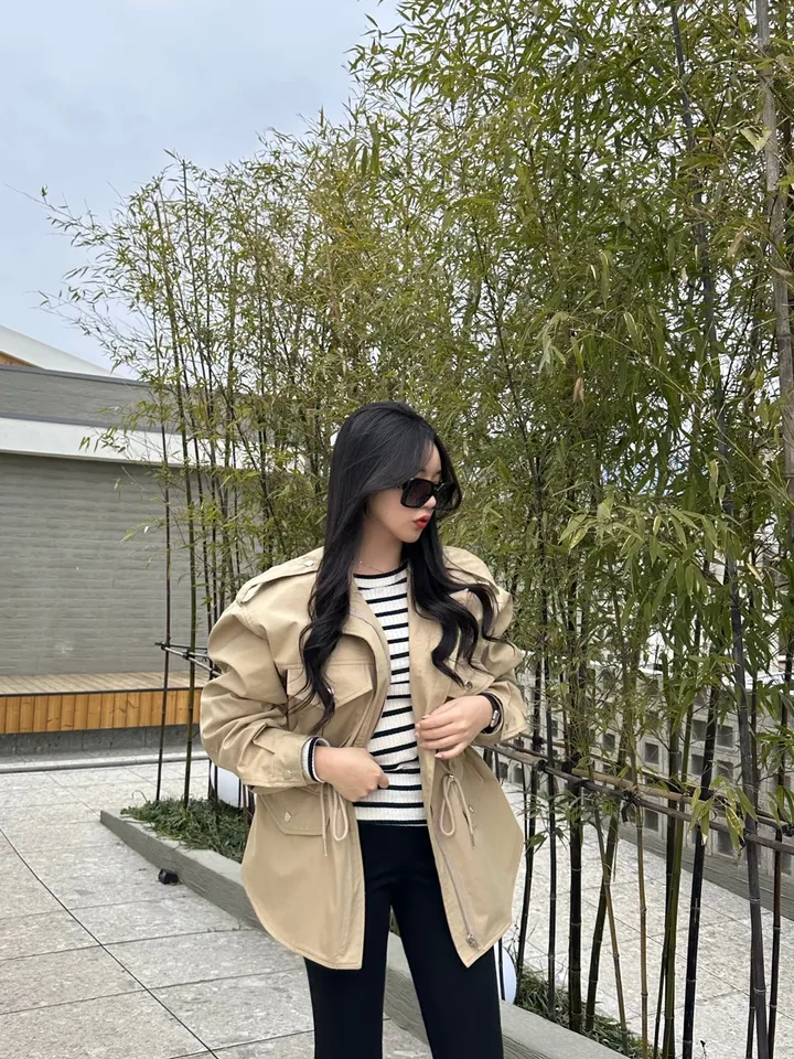 (빅사이즈가능,강력추천)루즈핏 스트링 하프야상자켓(하이퀄리티)3컬러 상세 이미지 11