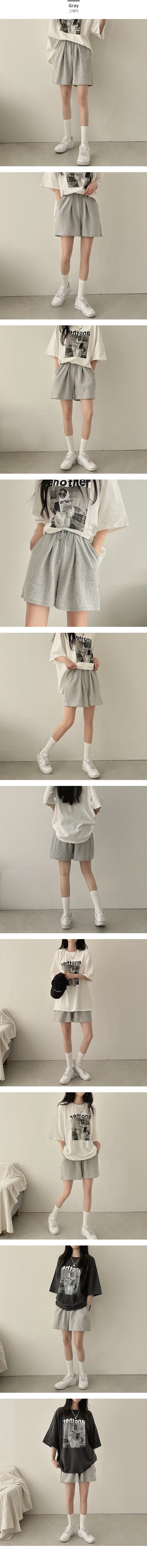 [숏&5부 기장선택!] 앞주름 트레이닝 반바지 4color 상세 이미지 6