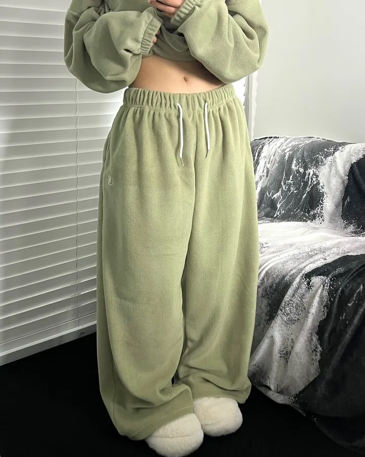 [주문폭주🔥1800장돌파🙏🏻]제로 후리스 롱와이드 팬츠👖[6color/세트가능][후리스팬츠/롱팬츠/트레이닝/후리스/와이드팬츠/츄리닝] 상세 이미지 86