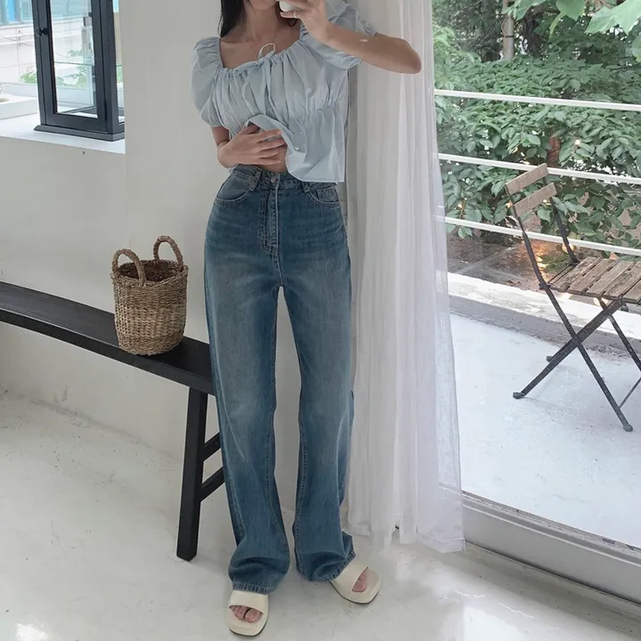 [당일출고] #누적10만장 썸머ver [MADE] 블림진 오버핏 딥 브러쉬 롱 와이드 데님 팬츠 (기장선택) 상세 이미지 65