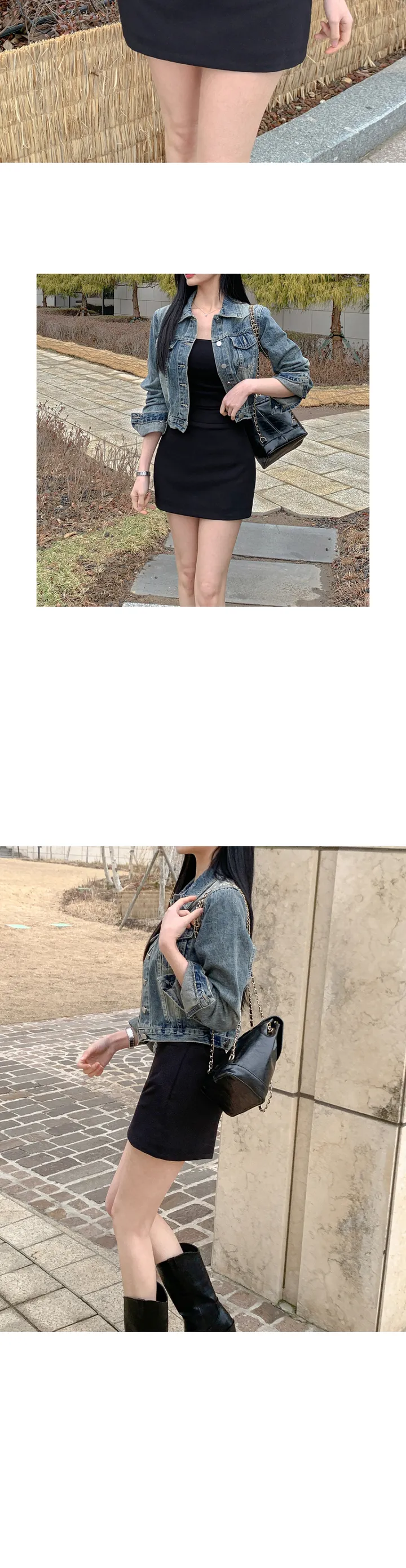 [리뷰보장/모델소장❤️] 다이든 빈티지 워싱 중청 흑청 청자켓 데님자켓 상세 이미지 9