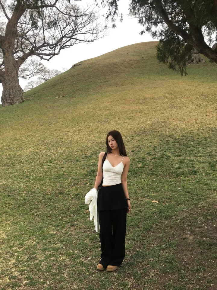 [꾸안꾸룩/핏보장] 가비 랩 스커트 + 트레이닝 와이드 치마 바지 상세 이미지 37