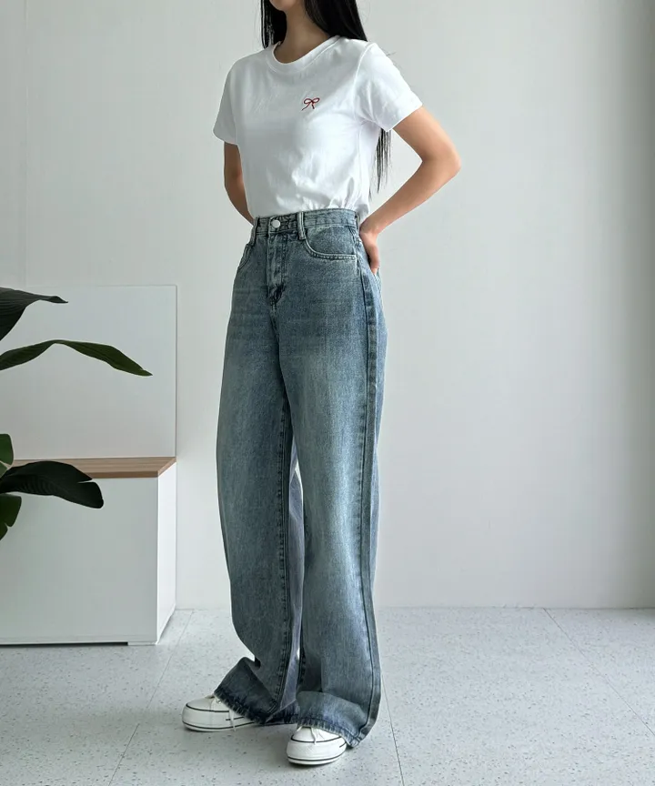 [3단기장/~2XL/6color/핫아이템]노수선와이드기획데님팬츠 상세 이미지 19