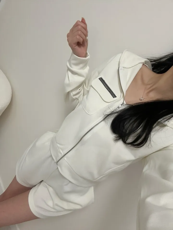 블랙비즈 후드집업  밴딩반바지 트레이닝 세트 상세 이미지 8